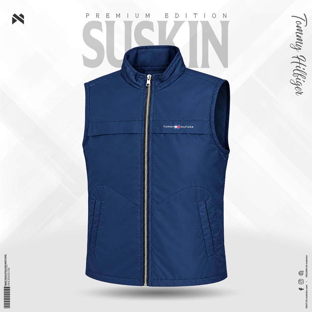 Mens Premium Suskin ​TOMMY HILFIGER Jacket - Navy Blue