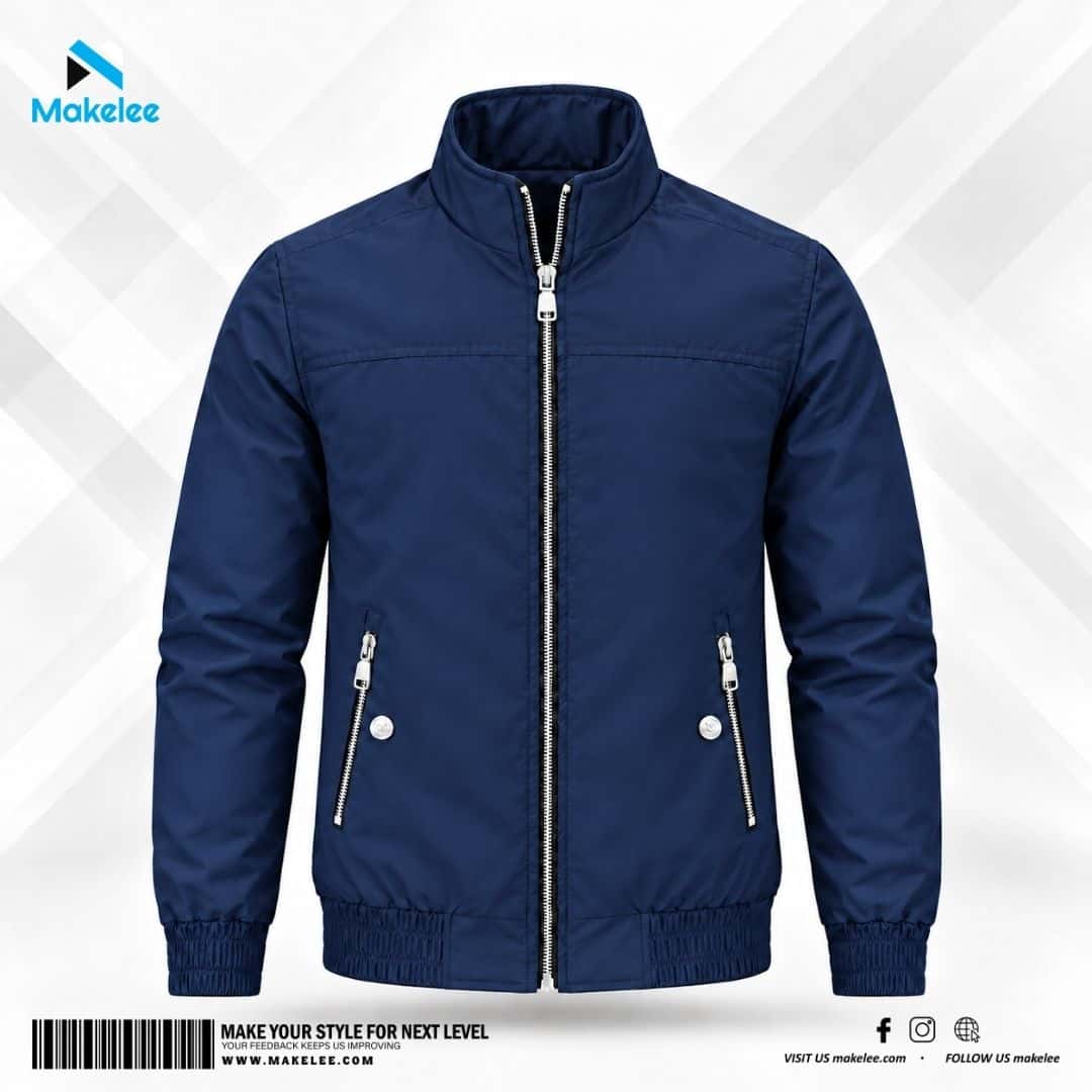 Makelee Winter Suskin Full Sleeve Jacket - Navy Blue