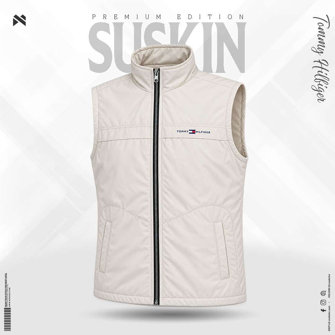 Mens Premium Suskin TOMMY HILFIGER Jacket - Cream