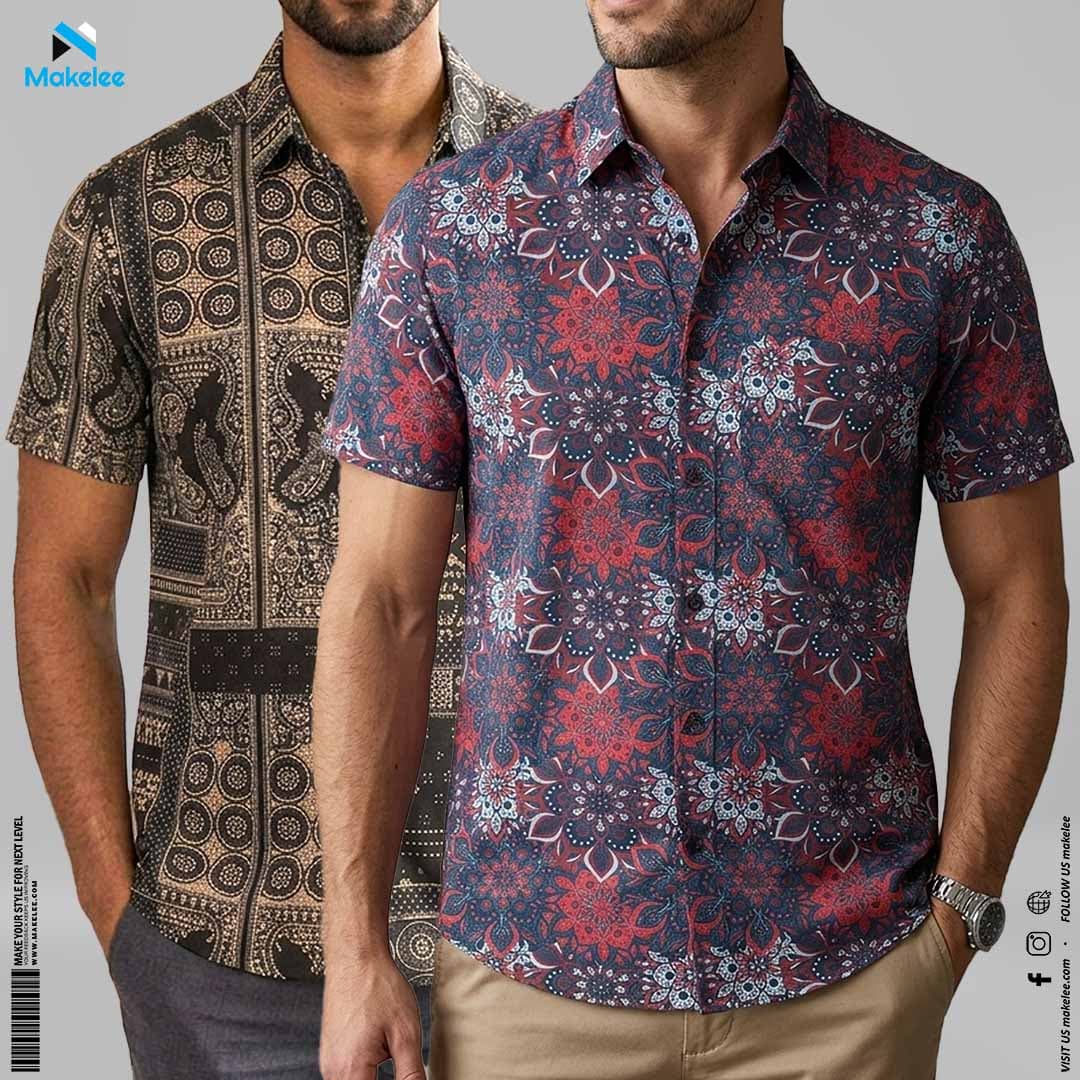 Mens Premium Microfiber Shirt 2 Pcs – Black Ethic & Navy_Maroon Ethic