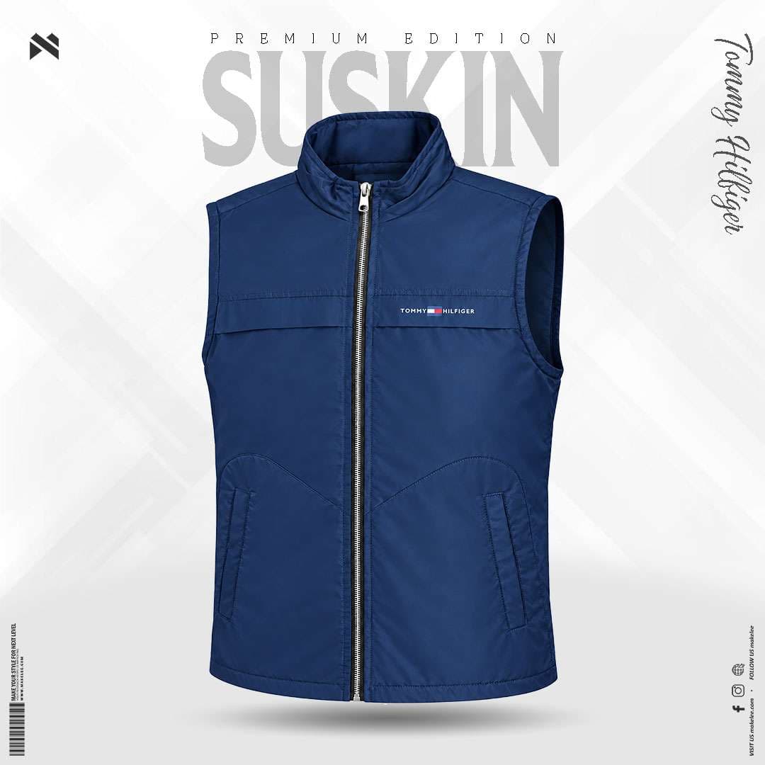 Mens Premium Suskin TOMMY HILFIGER Jacket - Navy Blue